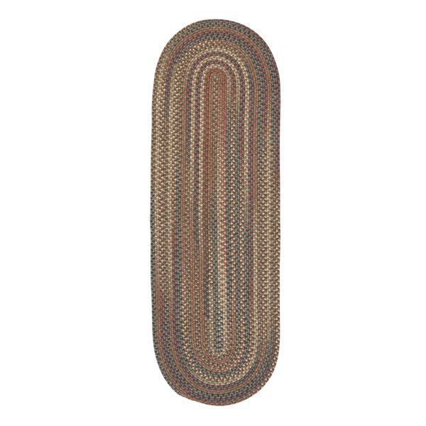 Colonial Mills Cedar Cove 2-ft x 7-ft Olive Oval Runner