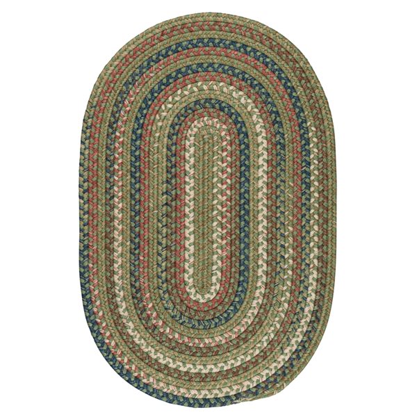 Colonial Mills Cedar Cove 2-ft x 4-ft Olive Oval Area Rug