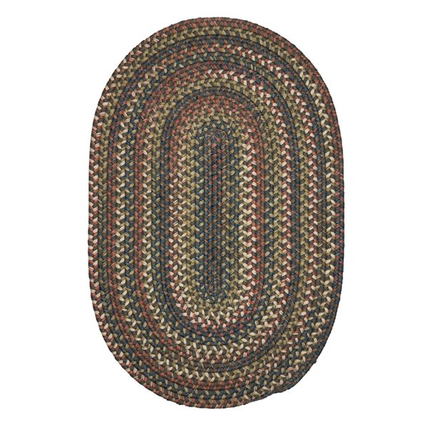 Colonial Mills Cedar Cove 6-ft x 9-ft Grey Oval Area Rug