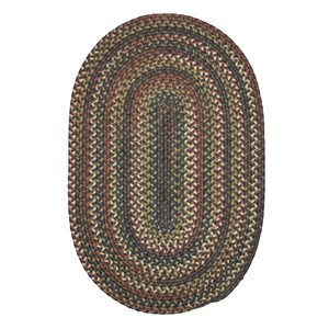 Colonial Mills Cedar Cove 6-ft x 9-ft Grey Oval Area Rug