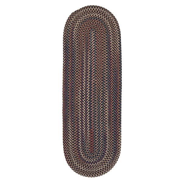 Colonial Mills Cedar Cove 2-ft x 6-ft Navy Oval Runner