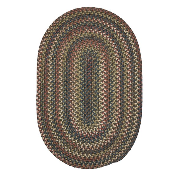 Colonial Mills Cedar Cove 2-ft x 3-ft Grey Oval Area Rug