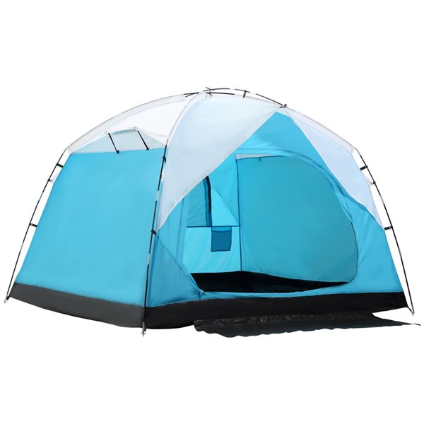 Outsunny 4-Person Polyester Camping Tent