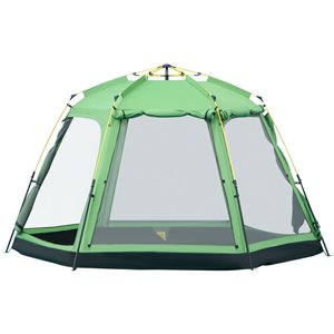 Outsunny 6-Person Polyester Mesh Camping Tent