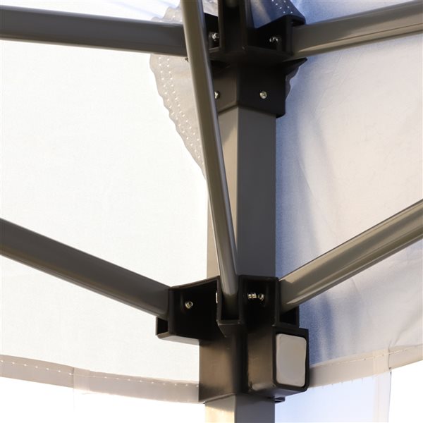 Outsunny 19-ft x 10-ft Rectangle White Pop-up Canopy