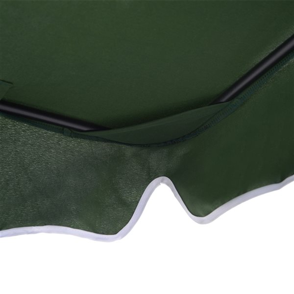 Outsunny 3-Person Green Steel Outdoor Swing