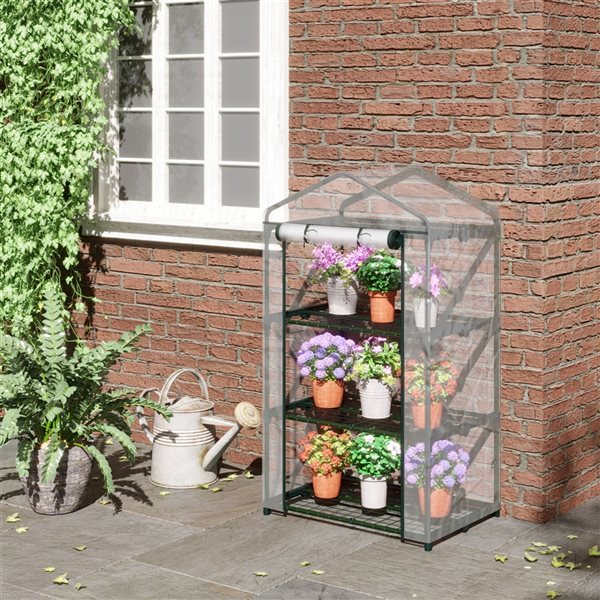 Outsunny 1.6-ft L x 2.3-ft W x 4.1-ft H Greenhouse Kit