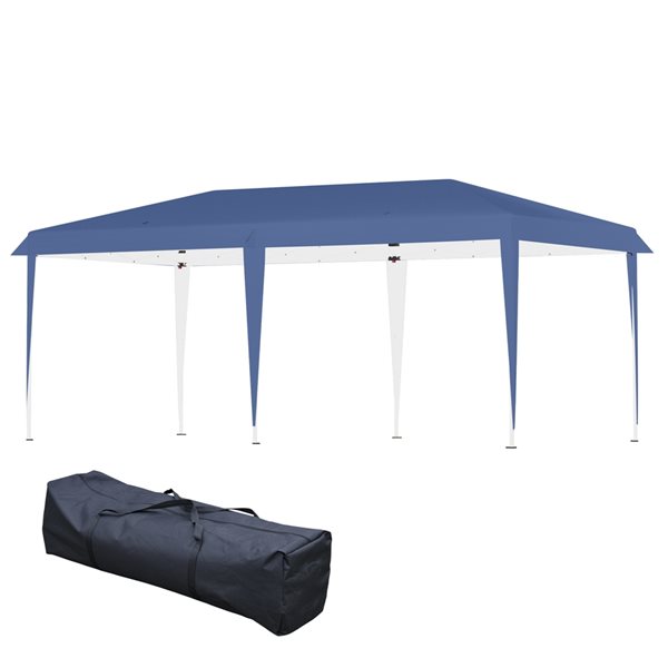 Outsunny 10 ft. x 10 ft. Easy Pop Up Canopy Shade Tent with