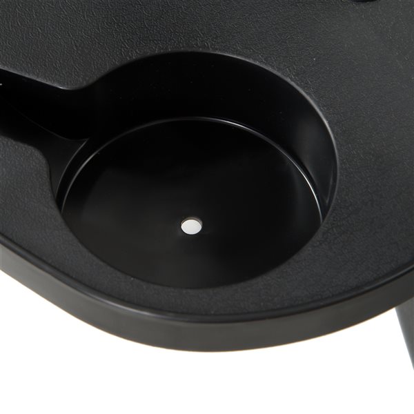 Outsunny Silver Metal Chaise Lounge Chair with Black Mesh Seat