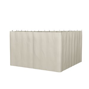 Parois latérales de rechange pour abri de jardin Outsunny beige de 10 pi x 10 pi