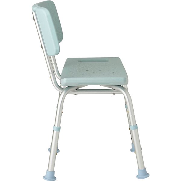 Medline Canada Corporation Light Blue Plastic Bath Chair with Microban