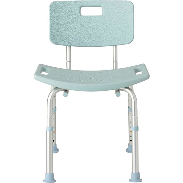 Medline Canada Corporation Light Blue Plastic Bath Chair with Microban