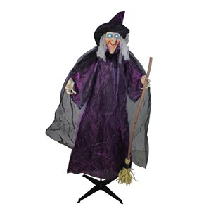 Northlight 66-in Animatronic Lighted Talking Witch Lifesize Greeter