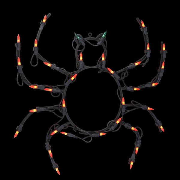 Northlight 15-in Lighted Spider Window Silhouette Decoration