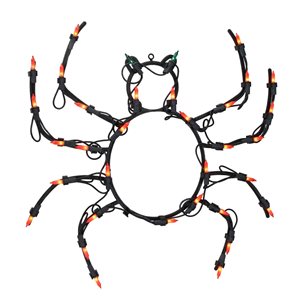 Northlight 15-in Lighted Spider Window Silhouette Decoration