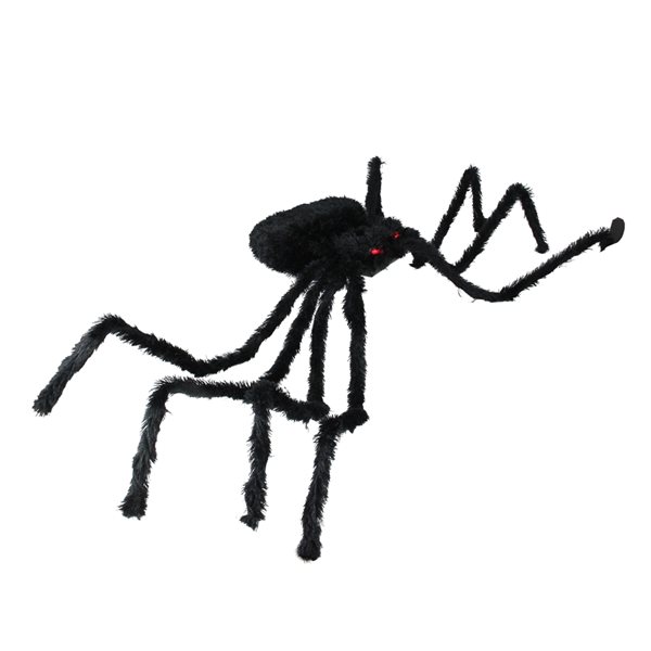 Northlight 44-in Pre-Lit Black Spider with Flashing Red Eyes