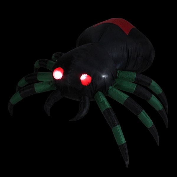 Northlight 3.5-ft Lighted Spider Inflatable with Constant White Incandescent Lights