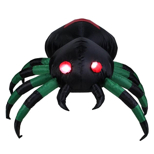 Northlight 3.5-ft Lighted Spider Inflatable with Constant White Incandescent Lights