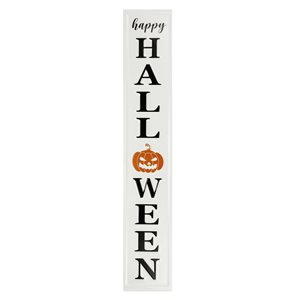 Northlight 31.5-in White Metal -inHappy Halloween-in Wall Plaque