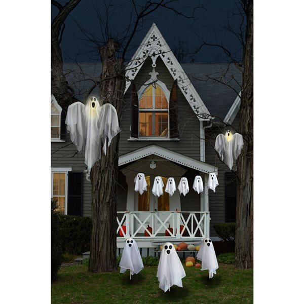 Northlight Lighted Ghosts with Twinkling White Incandescent Lights ...