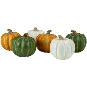 Northlight 2.5-in Boxed Resin Pumpkin Figurines - 6-Piece