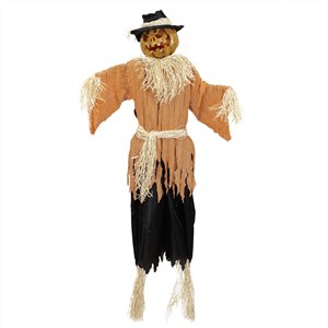 Northlight 6-ft Animatronic Lighted Jack-O’-Lantern Scarecrow Hanging Decoration