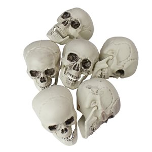 Northlight 3.5-in Skull Halloween Decorations - 6-Pack