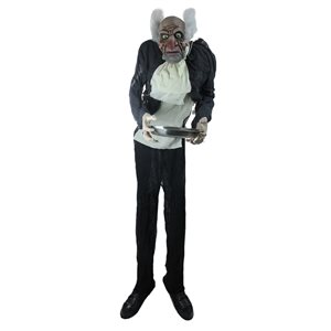 Northlight 65-in Animatronic Lighted Moaning Butler Lifesize Greeter