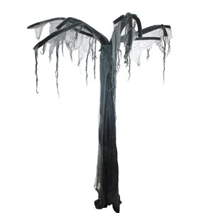 Northlight 7.5-ft Black and Grey Artificial Halloween Tree