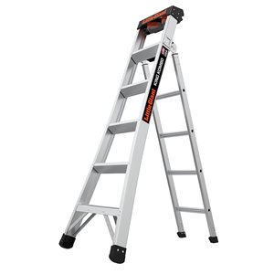 Little Giant Ladder Systems King Kombo Professional M6 6-ft Aluminum 3-in-1 Combination Ladder
