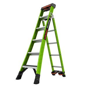 Little Giant Ladder Systems King Kombo Industrial M6 6-ft Fibreglass 3-in-1 Combination Ladder