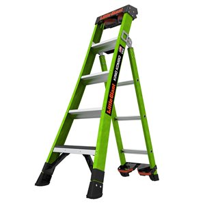 Little Giant Ladder Systems King Kombo Industrial M5 5-ft Fibreglass 3-in-1 Combination Ladder