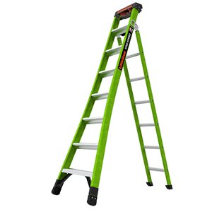 Little Giant Ladder Systems King Kombo Professional M8 8-ft Fibreglass 3-in-1 Combination Ladder