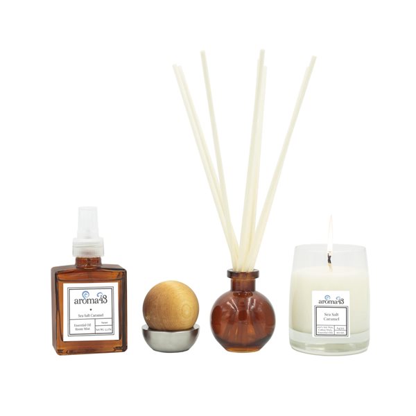aroma43 Sea Salt Caramel Fragrance Set 4Pack A4388 RONA