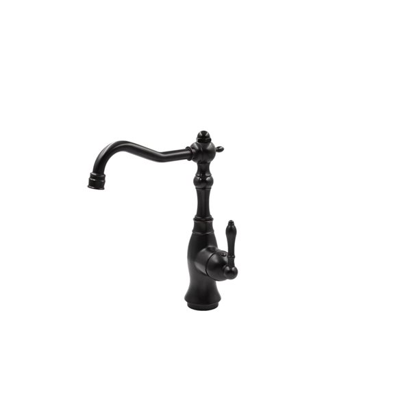 Novatto LOU Oil Rubbed Bronze 1-Handle Deck Mount Bar and Prep Handle/Lever Commercial/Residential Kitchen Faucet