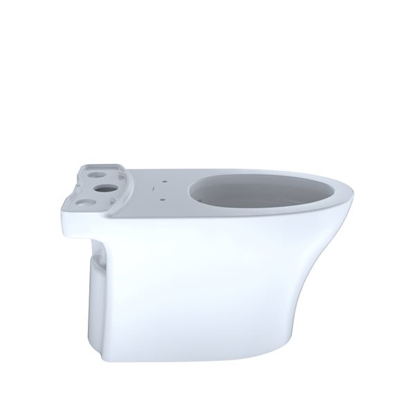 TOTO Aquia IV Cotton White Elongated universal Height Residential Toilet Bowl