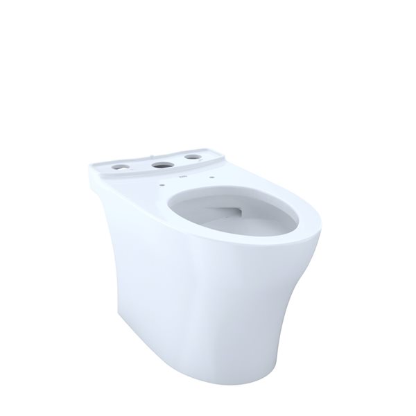 TOTO Aquia IV Cotton White Elongated universal Height Residential Toilet Bowl