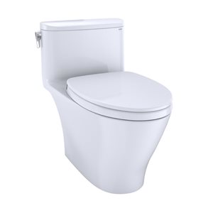 Toilette Nexus de TOTO blanc coton hauteur universelle une chasse et robinetterie brute de 12 po homologué WaterSense