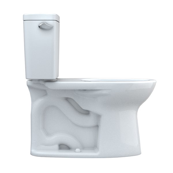 Toilette Drake de TOTO blanc coton hauteur universelle une chasse et robinetterie brute de 12 po, 2 pièces