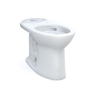 TOTO Drake Cotton White Elongated Standard Height Residential Toilet Bowl