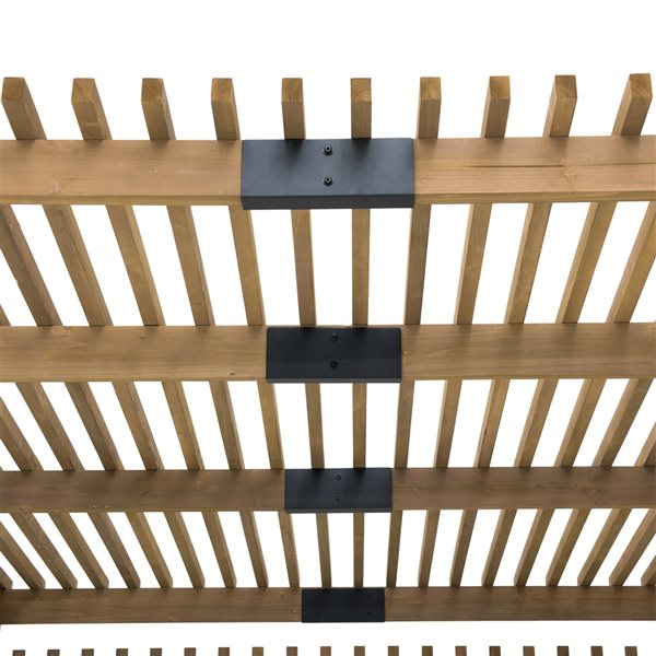 Pergola en bois de cèdre pour spa par SummerCove de 10 pi x 11 pi