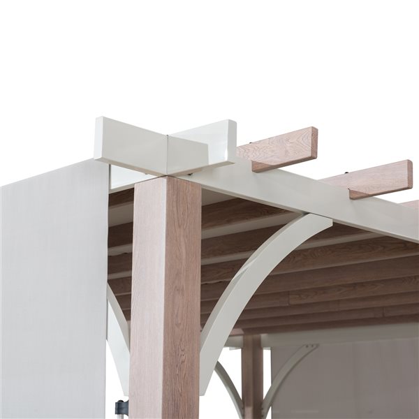 Pergola de 12 pi x 14 pi Delrey par SummerCove avec auvent ajustable