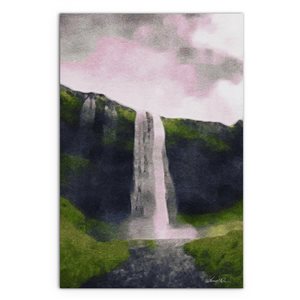 Amrita Sen Frameless Multicolour Canyon Splendor 36-in x 48-in Canvas Print