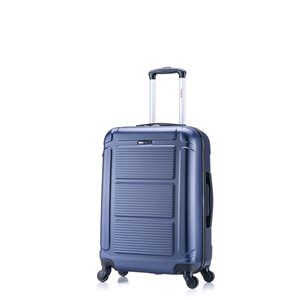 InUSA Pilot Lightweight Hardside Spinner Suitcase 24-in - Navy Blue