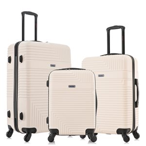 InUSA Resilience Hardside Spinner 3-Piece Luggage Set (20-in/24-in/28-in) - Sand