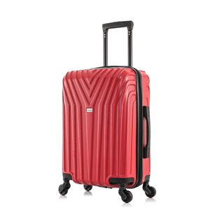 InUSA Vasty Lightweight Hardside Spinner Suitcase 20-in - Red