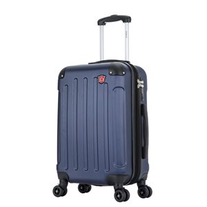 Dukap Intely Hardside Spinner Suitcase 20-in with integrated USB port - Blue