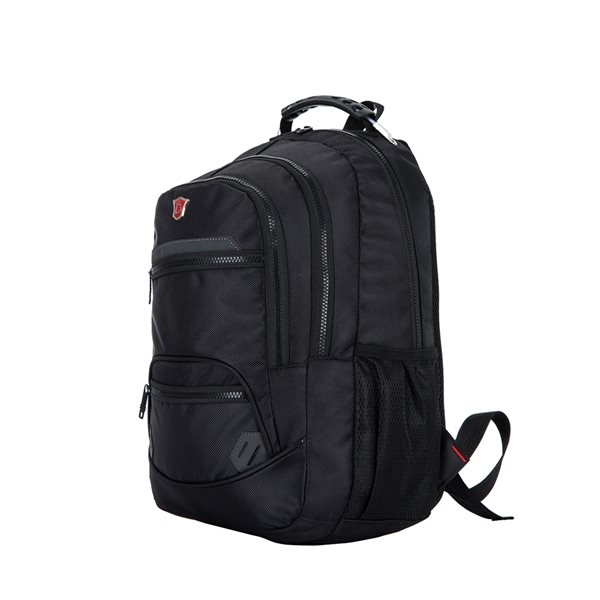 Dukap Echo Black Executive Backpack for Laptops up to 15.6-in B-DKECH ...