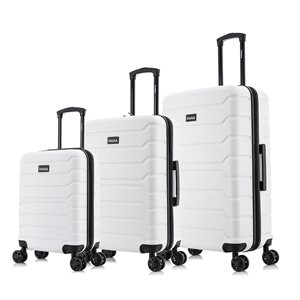 InUSA Lightweight Hardside Spinner 3-Piece Luggage Set (20-in/24-in/28-in) - White