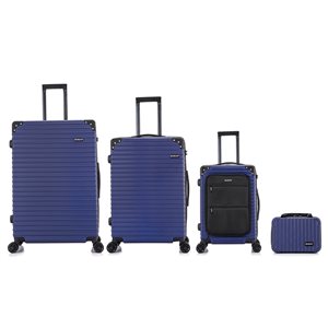 Dukap Tour Blue 4-Piece Luggage Set (12/20/24/28-in)